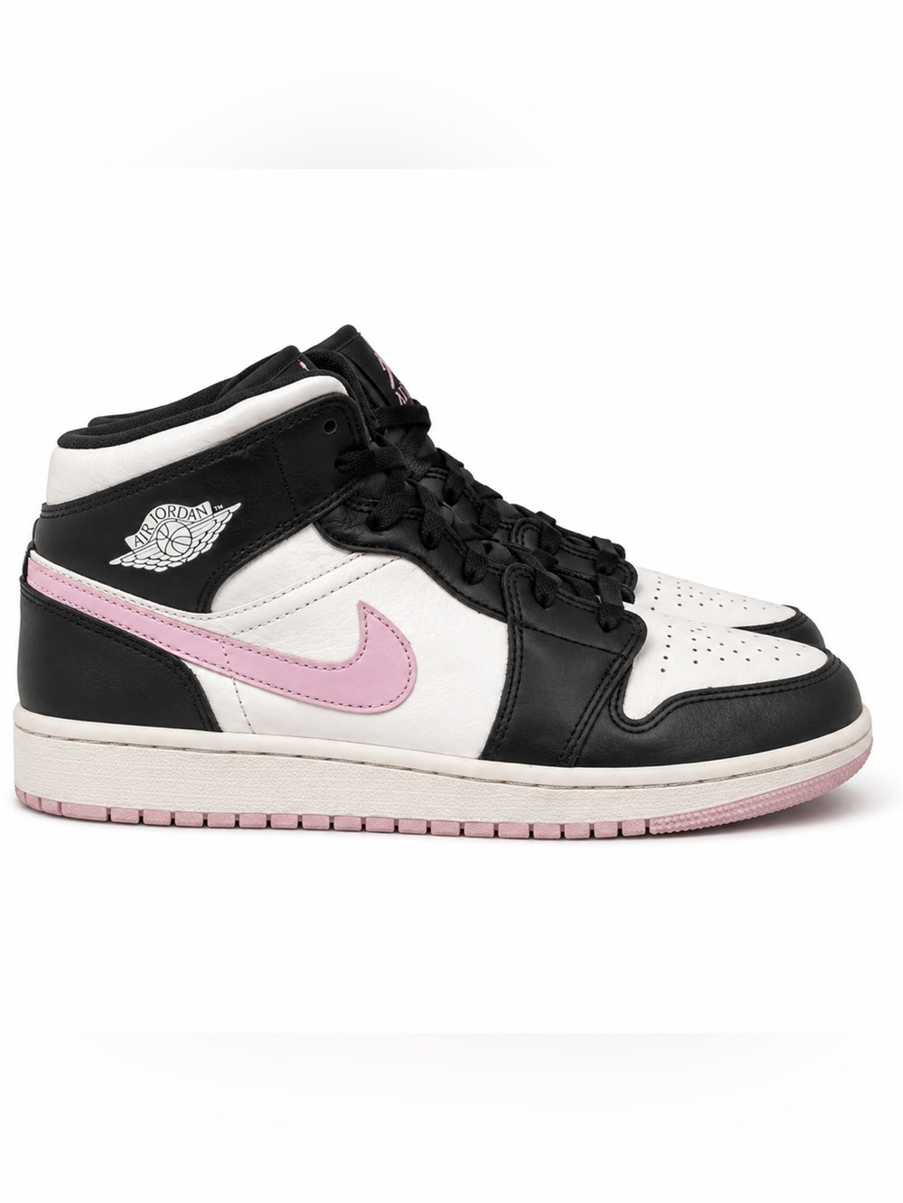 Air Jordan 1 Mid White Light Arctic Pink Size 8.5